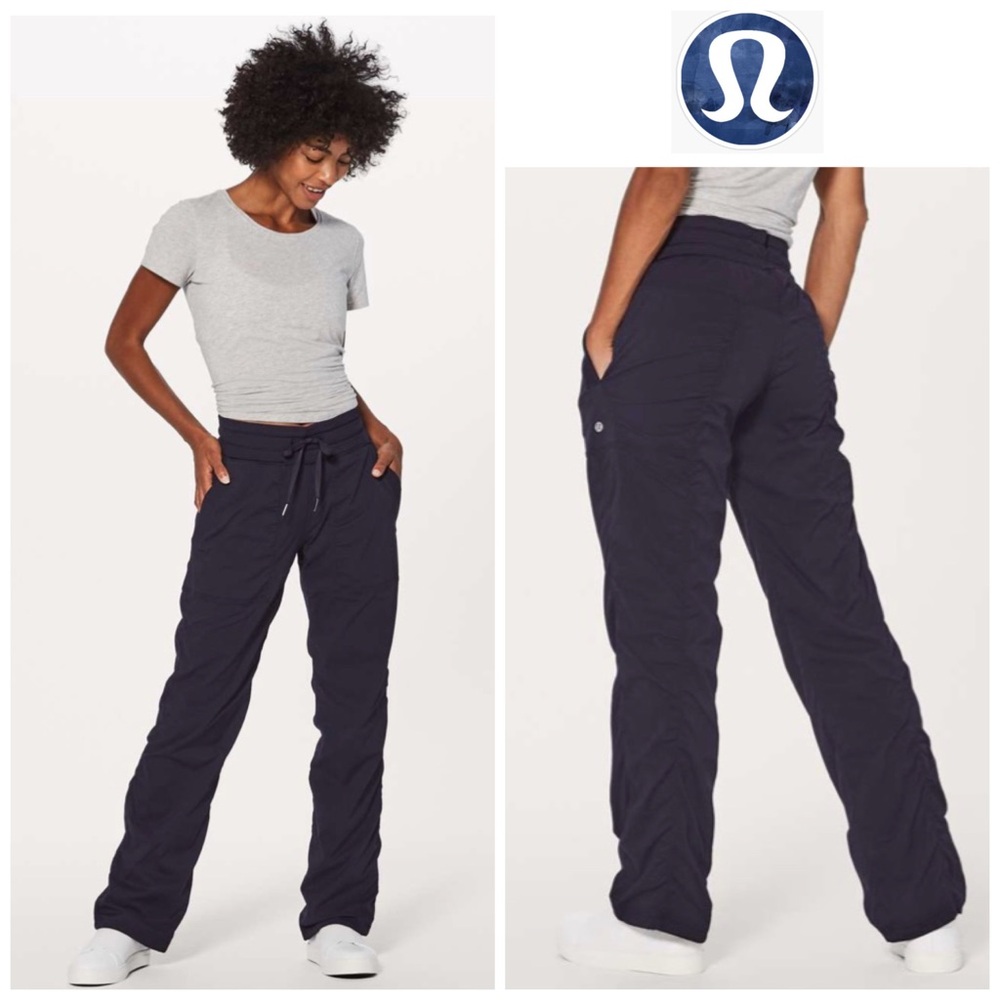 lululemon athletica Navy dance studio pants lined